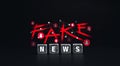 Fake news, misinformation banner concept. Royalty Free Stock Photo