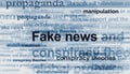 Fake news propaganda conspiracy theories disinformation manipulation news titles illustration