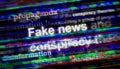 Fake news propaganda conspiracy theories disinformation manipulation news titles illustration