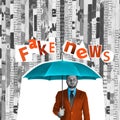 Fake news protection. Concept. Royalty Free Stock Photo