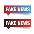 Fake News sign label tag Royalty Free Stock Photo