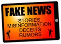 Fake news stories Royalty Free Stock Photo