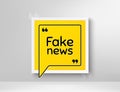 Fake news symbol. Media newspaper sign. Vector Royalty Free Stock Photo