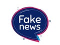 Fake news symbol. Media newspaper sign. Vector Royalty Free Stock Photo