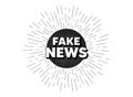 Fake news symbol. Media newspaper sign. Vector Royalty Free Stock Photo