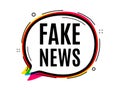 Fake news symbol. Media newspaper sign. Vector Royalty Free Stock Photo