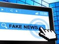 Fake News Tablet Computer Search 3d Illustration