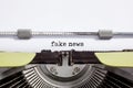 Fake news - typewrite