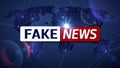 Fake news vector broadcasting television background Royalty Free Stock Photo