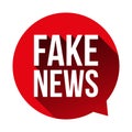 Fake News Warning speech bubble