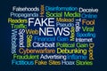 Fake News Word Cloud Royalty Free Stock Photo