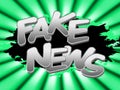 Fake News Word Means Alternative Facts 3d Illustration