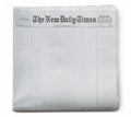 Fake Newspaper Front Page Blank Royalty Free Stock Photo