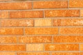 Fake ocher brick wall siding