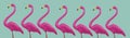 fake pink flamingos, web banner format