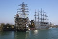 Fake pirate ships on the Manavgat River