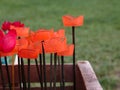 Fake Red Flowers: Plastic Tulip