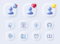 Fake review, Electricity bulb and Graph chart line icons. For web app, printing. Vector