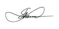 Fake signature hand drawn sample own autograph.