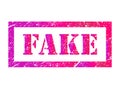 Fake stamp symbol, label sticker sign button, text banner vector illustration Royalty Free Stock Photo
