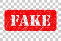 Fake stamp symbol, label sticker sign button, text banner vector illustration Royalty Free Stock Photo