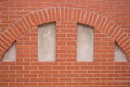 Fake window in a brick wall Royalty Free Stock Photo
