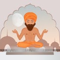 Fakir on nails Royalty Free Stock Photo