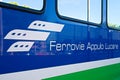 FAL, Ferrovie Appulo Lucane, Italian railway network, trains connecting Bari, Puglia to Matera, Basilicata Royalty Free Stock Photo