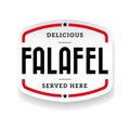 Falafel arabic cuisine label