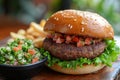 Falafel Burger with Tabbouleh