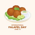 International Falafel Day vector