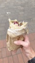 Falafel in Hand Royalty Free Stock Photo