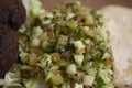 Falafel and israeli salad