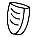 Falafel pita icon, outline style