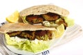 Falafel pitta sandwich