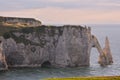 Falaise d 'Amont Etretat City Normandy France Europe