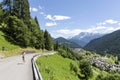 Falcade, Belluno, Veneto, Alpe, Dolomites: Summer mountains, nature. Italian city in the mountains. Idyllic landscape in the Alps