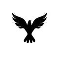 Falcon bird logo icon vector illustration