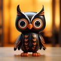 Dreamy Owl Figurine: A Critique Of Consumer Culture In Indian Pop Art