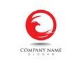 Falcon Eagle Bird Logo Template Royalty Free Stock Photo
