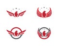 Falcon Eagle Bird Logo Template Royalty Free Stock Photo