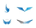 Falcon Eagle Bird Logo Template