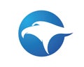 Falcon Eagle Bird Logo Template Royalty Free Stock Photo