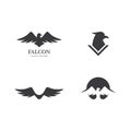 Falcon Eagle Bird Logo Template Royalty Free Stock Photo