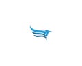 Falcon Eagle Bird Logo Template vector icon Royalty Free Stock Photo