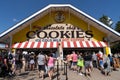 Crowds line up for chocolate chip cookies from Sweet Marthas Cookie Jar at the