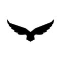 Falcon soaring rising Wings Logo design vector template.Luxury corporate heraldic flying Eagle Phoenix Hawk bird Royalty Free Stock Photo