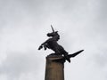 Falcon Square unicorn statue in Inverness