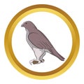 Falcon vector icon Royalty Free Stock Photo