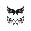 Falcon wing  Logo Template vector Royalty Free Stock Photo